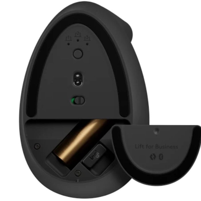 Logitech Lift Vertical Ergonomic Mouse for Business - Grafito